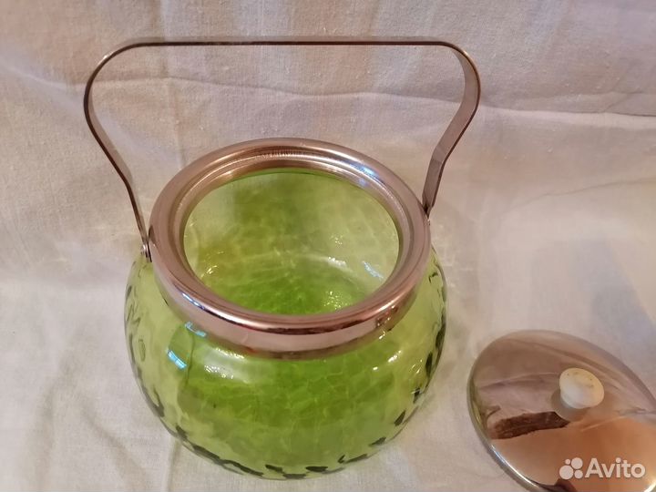 Саханица новая Ленмашзавод зелёное стекло