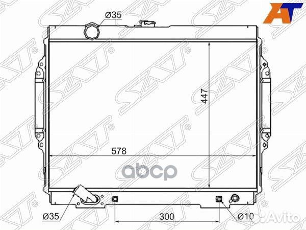 Радиатор Mitsubishi Pajero 91-20 MC0006-3.5 Sat