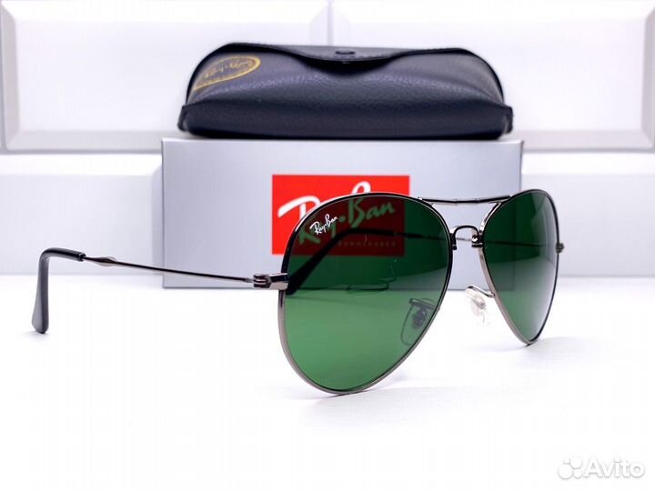 Очки Ray Ban Aviator Folding 3479 Зеленые