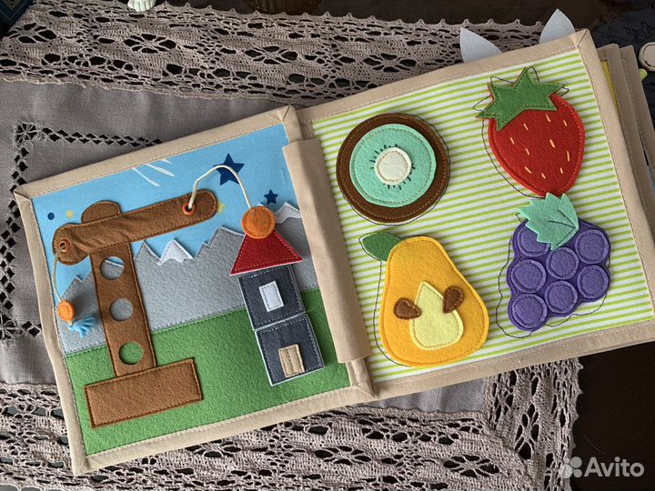 Книжка игрушка развивающая