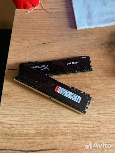 Оперативная память ddr4 hyperx fury 16gb 3000MhZ