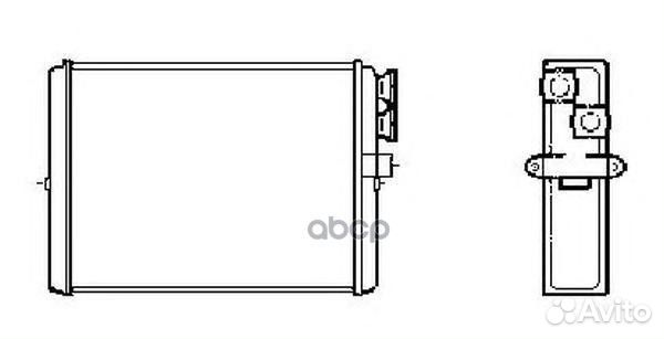 53559 радиатор печки Volvo S60/S80 2.0/2.4/2.5