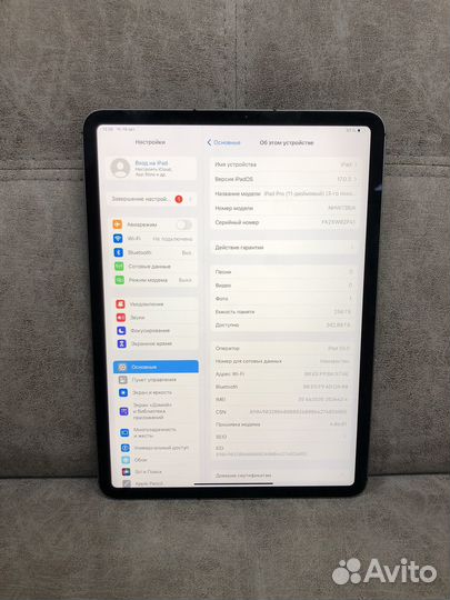 iPad Pro 11 2021 256Gb Gray Wifi+Cell 1023243