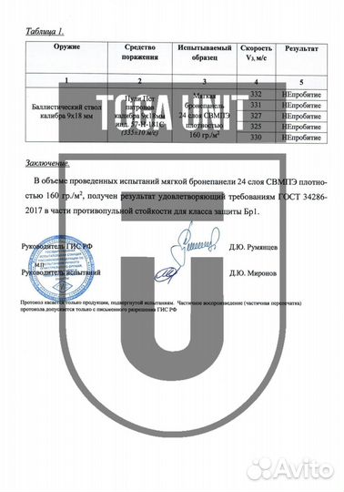 Пятиточник с баллистикой 2-х секционный свмпэ Бр1