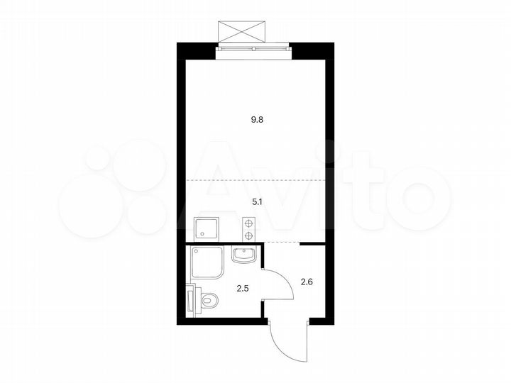 Квартира-студия, 20 м², 31/33 эт.