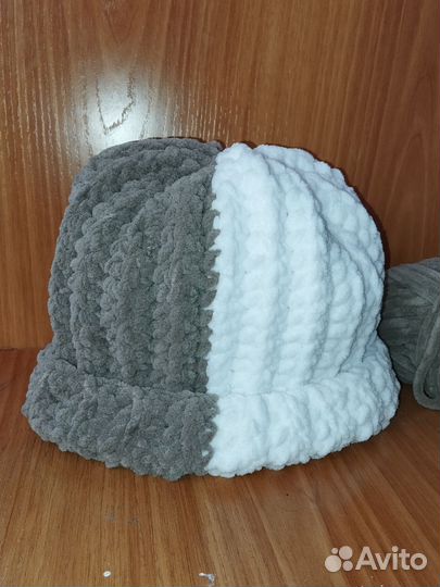 Шапка плюшевая ручной работы