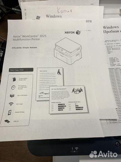 Мфу лазерный Xerox WC 3025 wifi