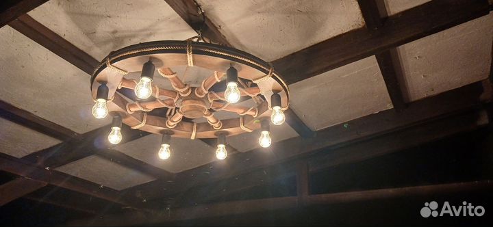 Люстра потолочная, люстра колесо