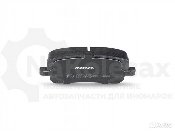 Колодки тормозные передние к-кт Metaco 3000-136