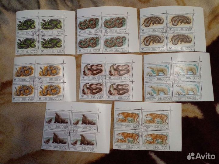 Марки. Блоки. Квартблоки ссср. Импорт