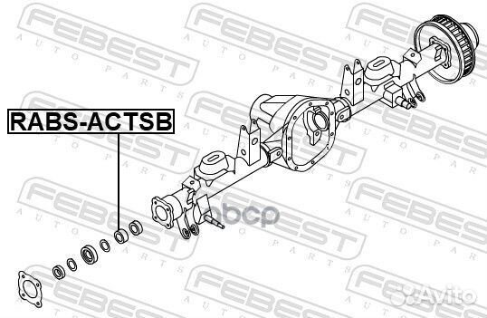 Кольцо ABS rabsactsb Febest