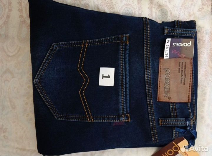 Новые классные утеплённые Джинсы 52-54