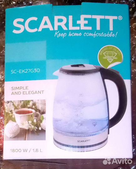 Новый чайник с подсветкой Scarlett