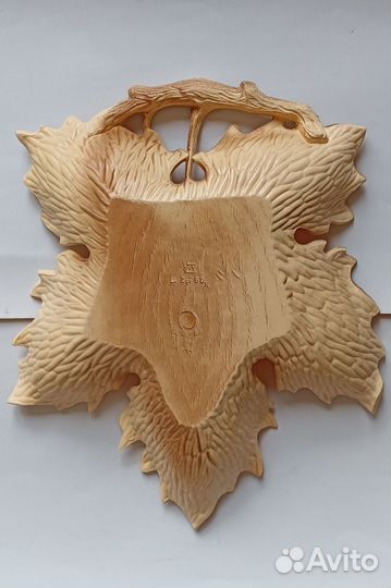 Блюдо для фруктов. Виноградный лист. СССР