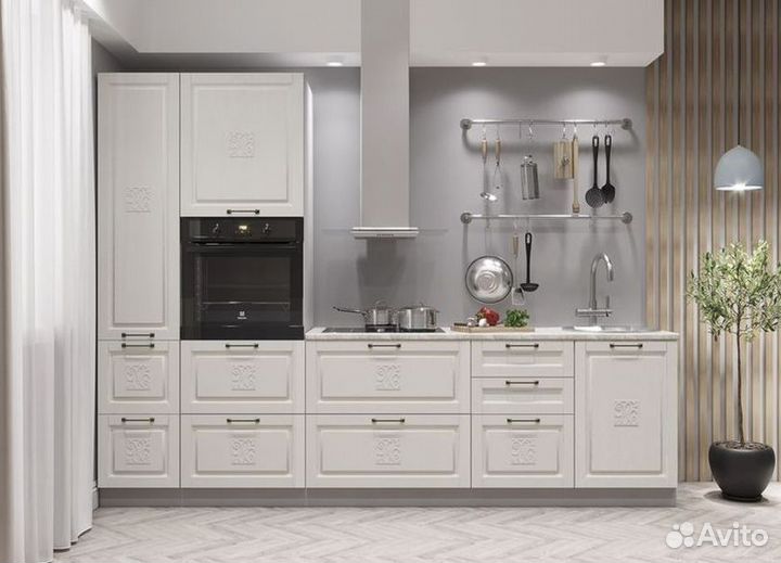 Кухня с техникой угловая как в икеа