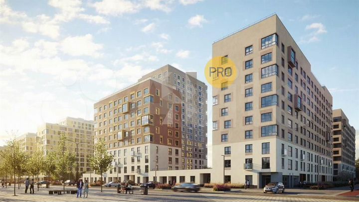 2-к. квартира, 50,7 м², 2/18 эт.