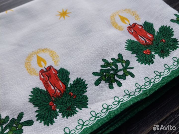 Скатерть дорожка Рождество для декора 90.5х37.8 см