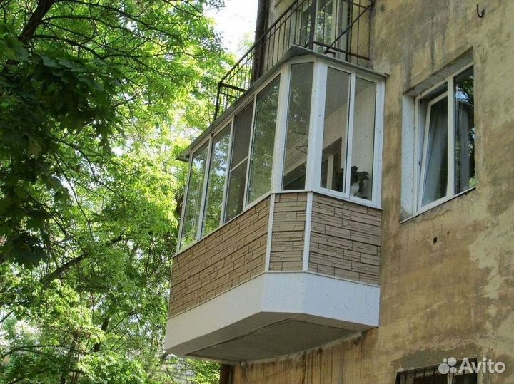 Балкон пластиковый с установкой