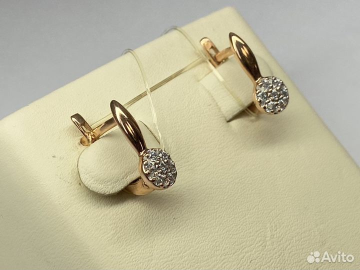 Серьги золотые