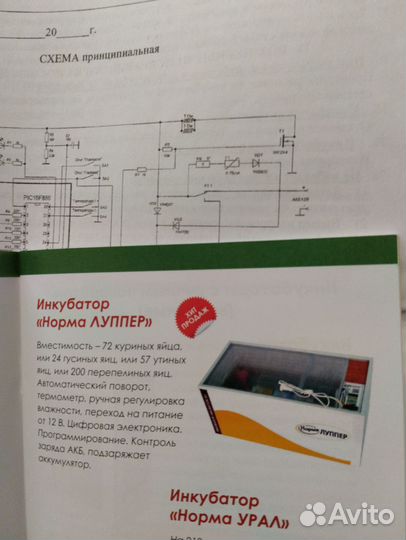 Инкубатор для яиц автоматический бу