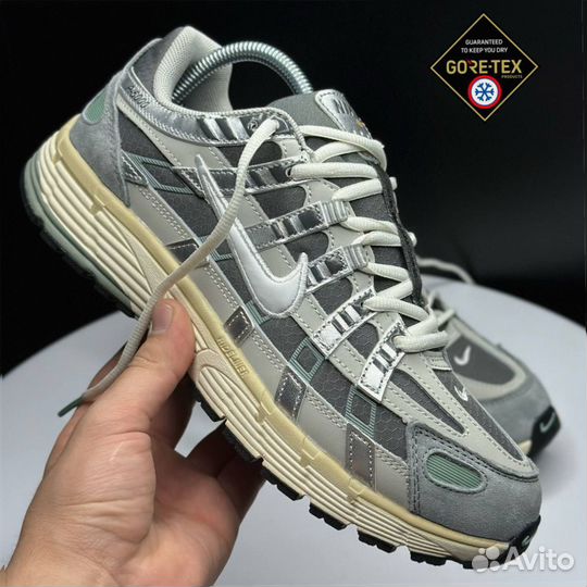 Кроссовки зимние Nike P-6000 gray and white