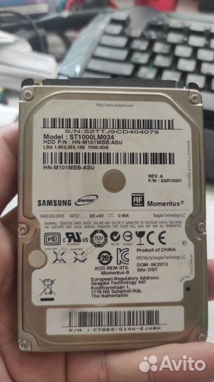 Жесткий диск для ноутбука Samsung ST1000LM024 1 тб