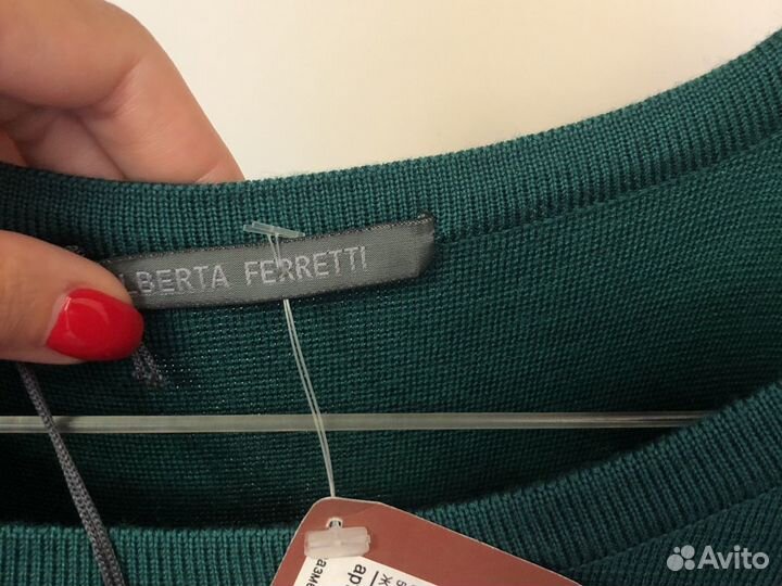 Alberta ferretti платье шерсть