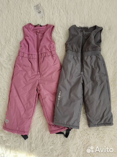 Полукомбинезоны зимние новые. 86,80р-р