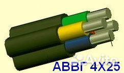 Кабель аввг 4х25