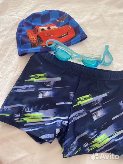 Плавки,шапочка,очки