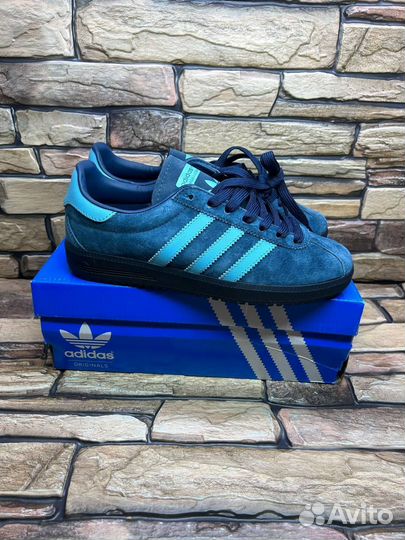 Кроссовки adidas bermuda navy blue замш