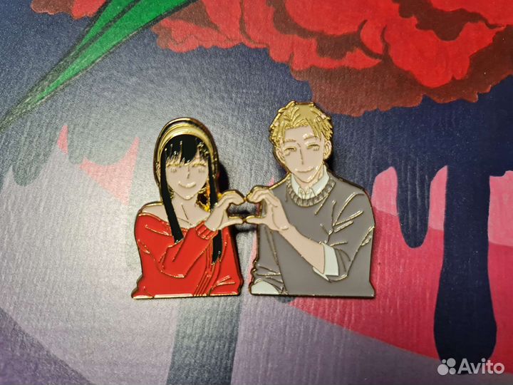 Новые металл значки Spy Family Семья шпионов