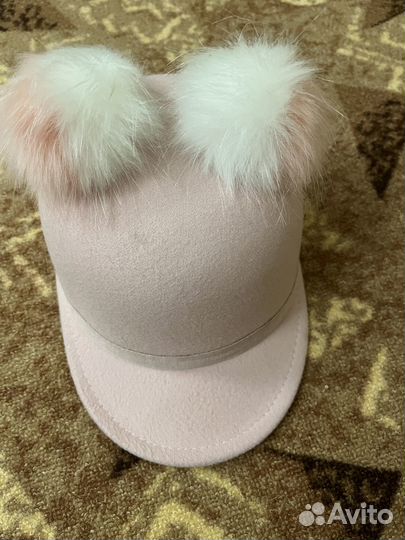 Бейсболка фетровая на девочек