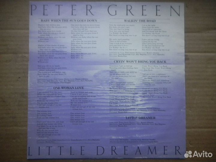 Peter Green/Little Dreamer Sw. Lotus In/Sl 80 EX+