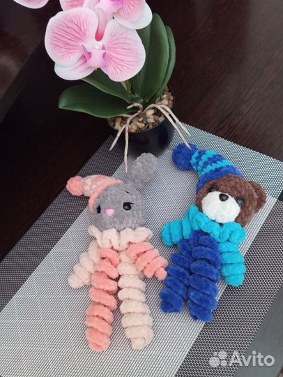 Вязаные игрушки завитушки