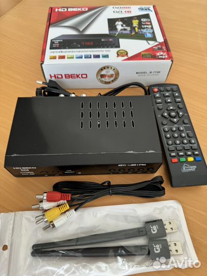 Цифровая TV приставка HD Beko и Wi-Fi адаптер Gi