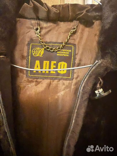 Шуба натуральная овчина стриженая 42-44 Alef