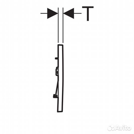 Кнопка смыва Geberit Sigma 30 NEW, черный матовый