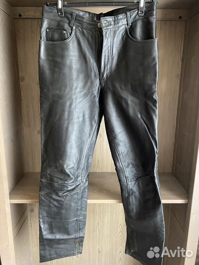 Брюки мужские кожаные