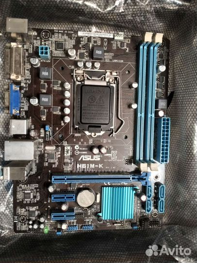 Материнская плата asus H61M-K (1155 сокет)