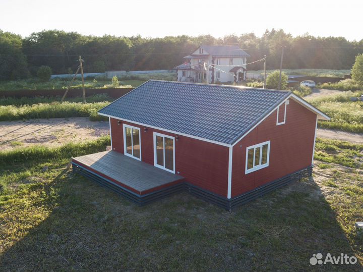 Каркасный дом для постоянного проживания 72м