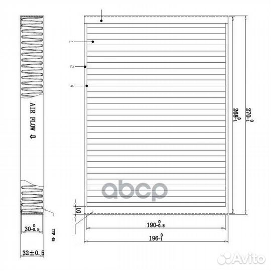 Фильтр салонный doubleforce citroen C5 (2008)