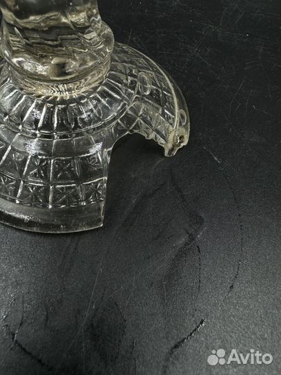 Ваза вазочка креманка старинная до 1917 г стекло