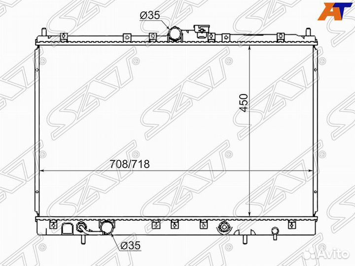 Радиатор охлаждения Mitsubishi RVR