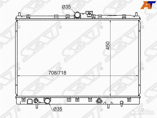 Радиатор охлаждения Mitsubishi RVR