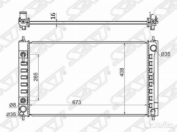 Радиатор Nissan Teana 08-20 / Altima 06