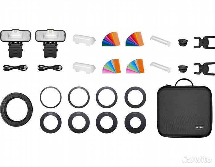 Комплект импульсных осветителей Godox MF12-K2 для