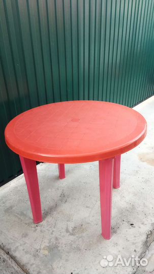 Пластиковые столы и стулья