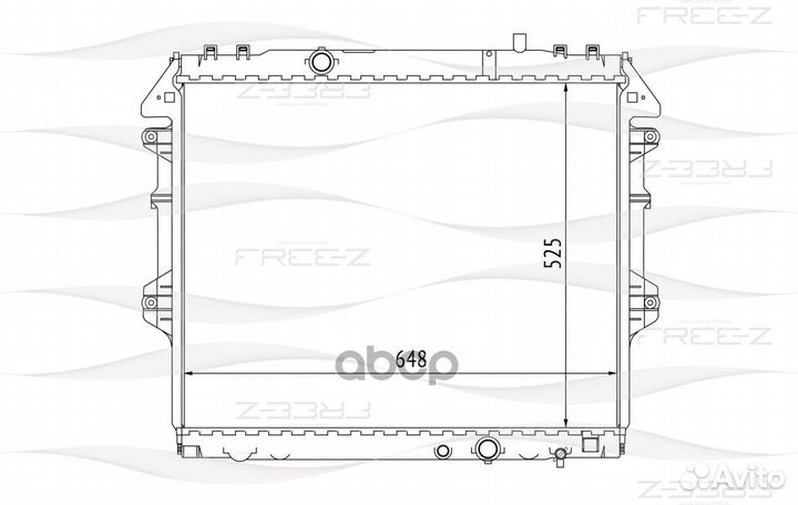 Радиатор toyota HI-LUX III 05 KK0250 free-Z