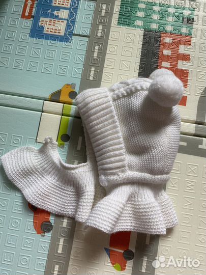 Детская зимняя шапка Журавлик